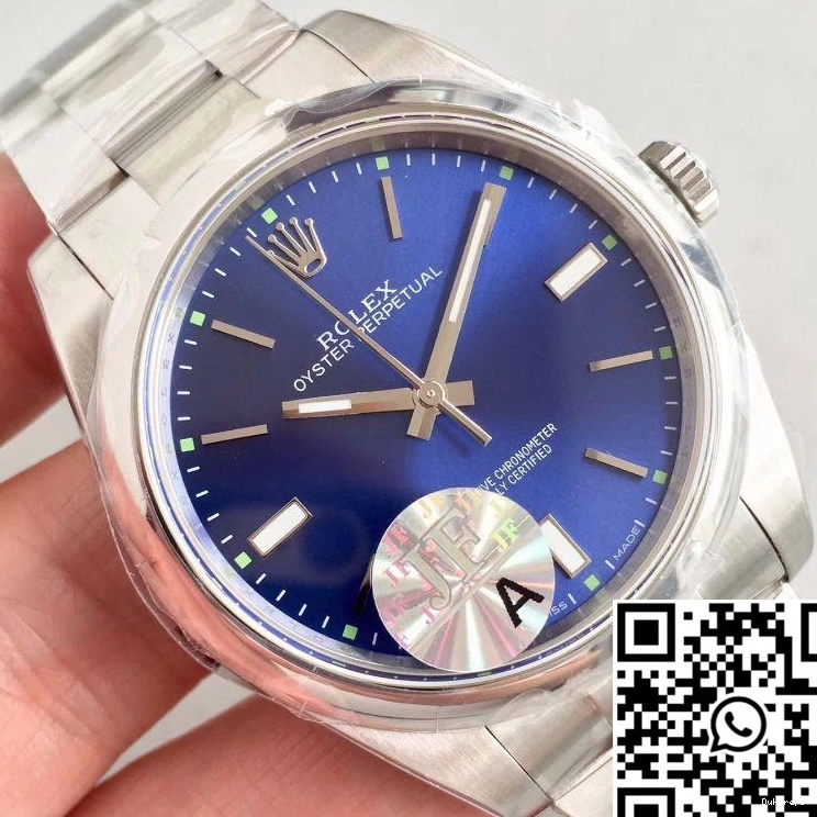 Factory Rolex UrbanChic Blue Oyster 1283 Perpetual Dial 114300 JF 39 0729